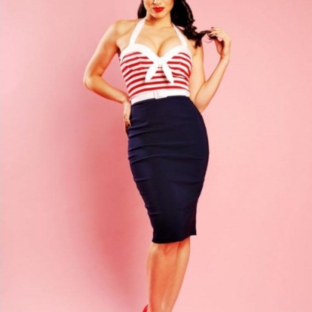 ISO Pinup Girl Clothing Hello Sailor dress in 3X